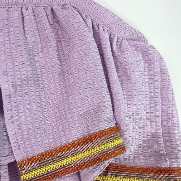NWT Koch Lola Top Womens Medium Purple Sleeveless Cropped Flowy Silhouette - Picture 8 of 12